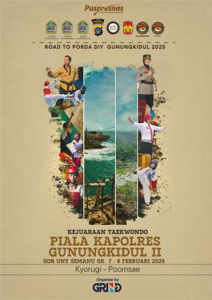 Kejuaraan KAPOLRES GUNUNG KIDUL TAEKWONDO CHAMPIONSHIP II TH.2025 Pengkab TI GK - GRIND ti-pengkablamongan.com